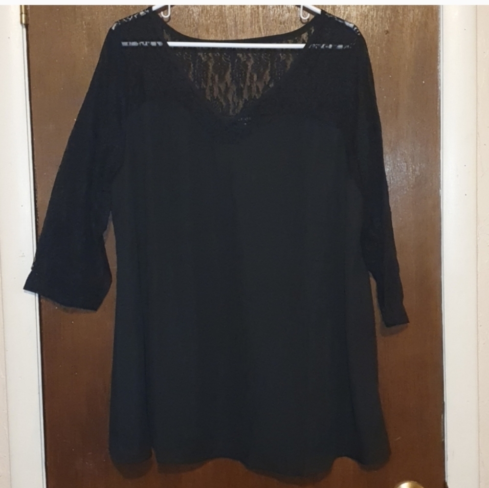 Castaluna Black Lace Top